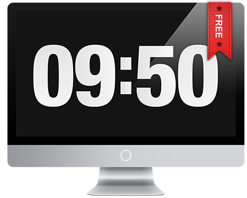 Large digital countdown timer